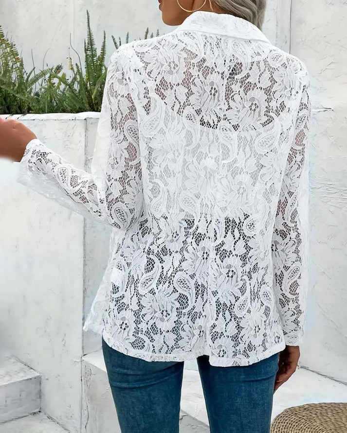 Joanna | Lace elegant blazer