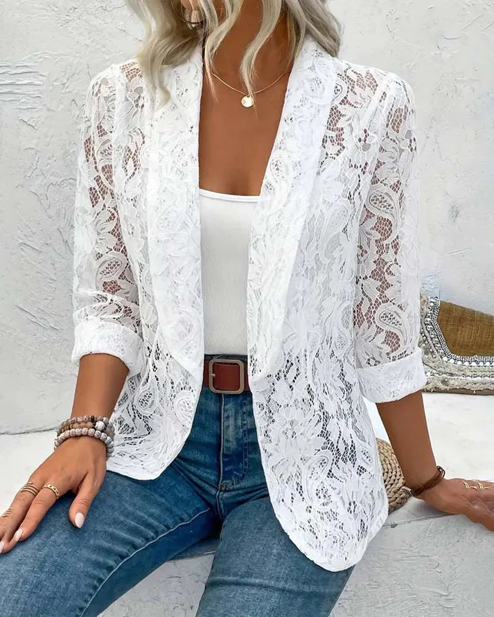 Joanna | Lace elegant blazer